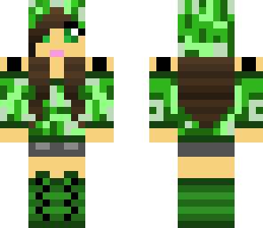 camouflage girl
