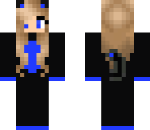 blue kitty girl