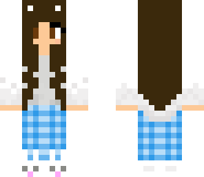edited blue chibi pajama girl