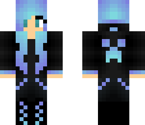cool blue girl
