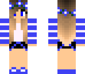 blue flower girl 