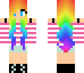 rainbow-haired girl