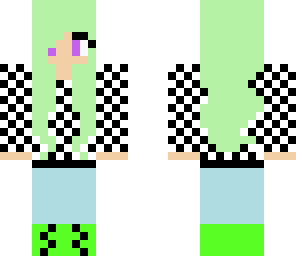 checkerboard girl