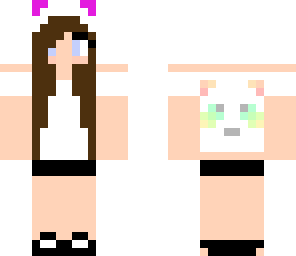 brown hair pretty panda girl