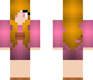 ginger hair girl with pink clothes