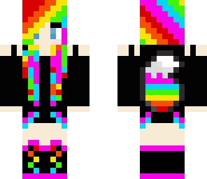 rainbow fox girl