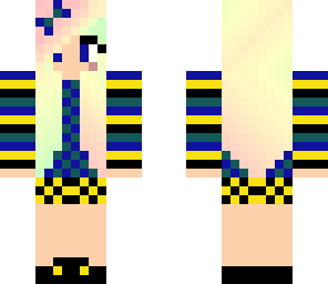 strpes and a girl