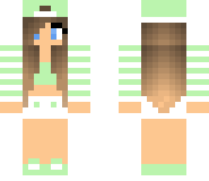 mint green tomboy girl