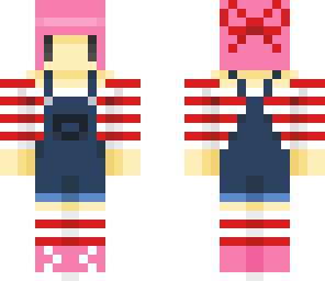 chibi overall girl