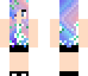 purple haired girl