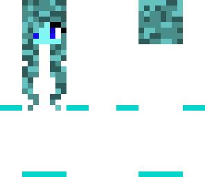 blue hidden jellyfish girl