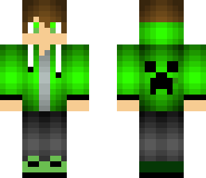 casual boy - green eyes