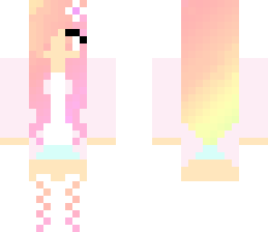 pastel girl with flower