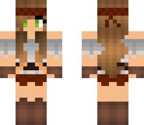 survival girl and or assassin with green eyes