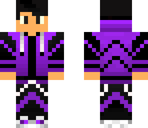 purple hoodie with fohawk