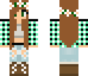 mint flannel girl