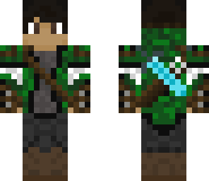 dark skinned green hunter