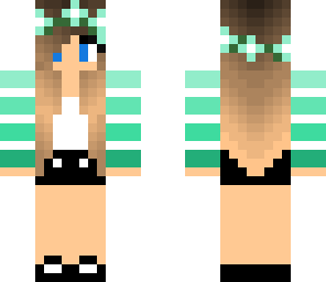 green ombre girl