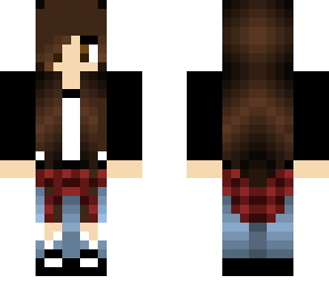 skater chick with brown hair