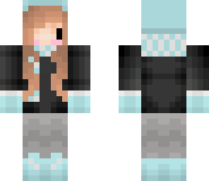 black and blue snow suit - girl