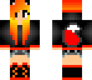 fire wolf girl edit