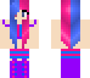 pink and blue rockstar
