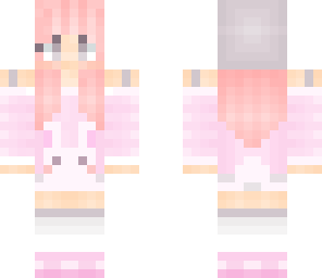 pink kawaii bunny girl