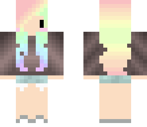 rainbow hair chibi