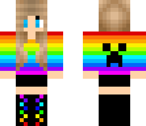 rainbow creeper girl