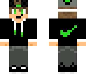 cool guy in black and white and green