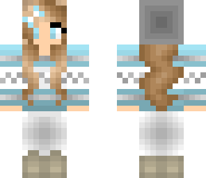 blue winter girl