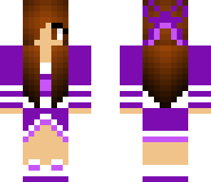 purple cheer leader
