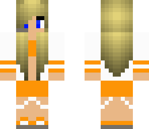 orange gamer girl