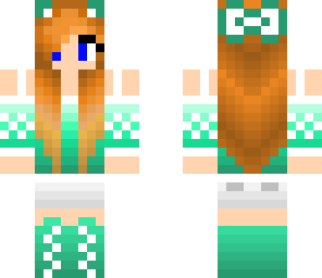 mint fox girl