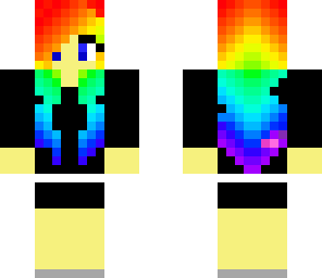 rainbow haired girl