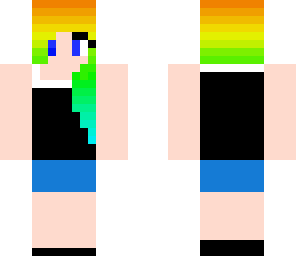 rainbow haired girl
