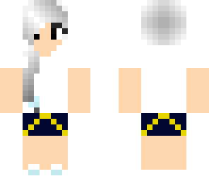 white haired girl