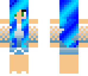 summer blue girl