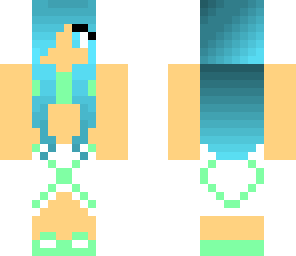 beach girl blue