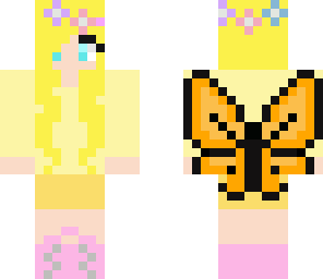 girl butterfly