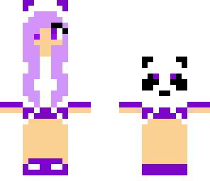 purple panda girl