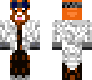 fully done red panda scientist 