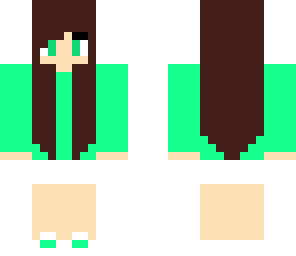 aqua green lady