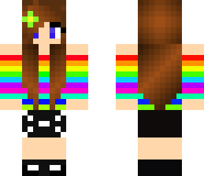 edited rainbow girl