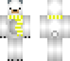 polar bear yellow scarf