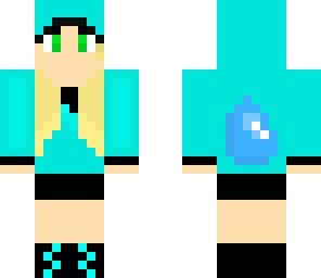 water drop girl