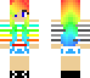 pretty rainbow girl