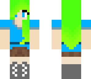 green and blue alex skin
