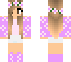 edit pink flower girl