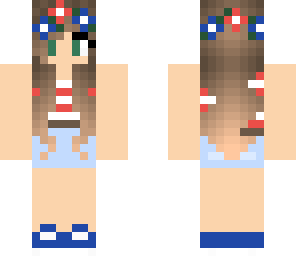 cute 4th of july girl